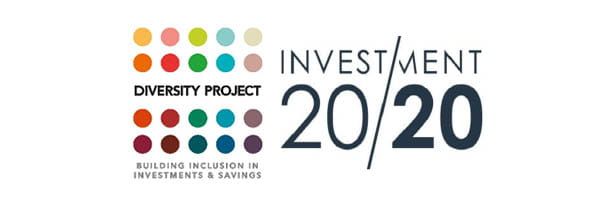 Diversity Project logo and Investment 20/20 logo