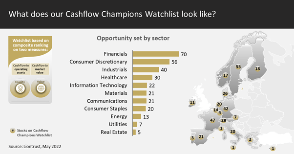 What does Liontrust's Cashflow Champions Watchlist look like?