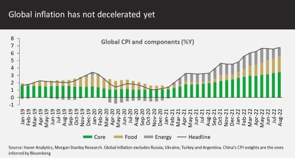 Global inflation has not decelerated yet